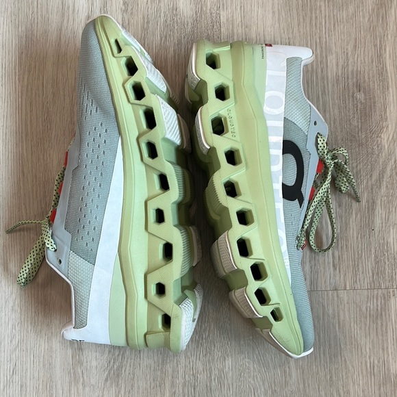 ON RUNNING CLOUDMONSTER WOMEN SZ 8 RUNNING SHOES  GLACIER MEADOW - Picture 4 of 5